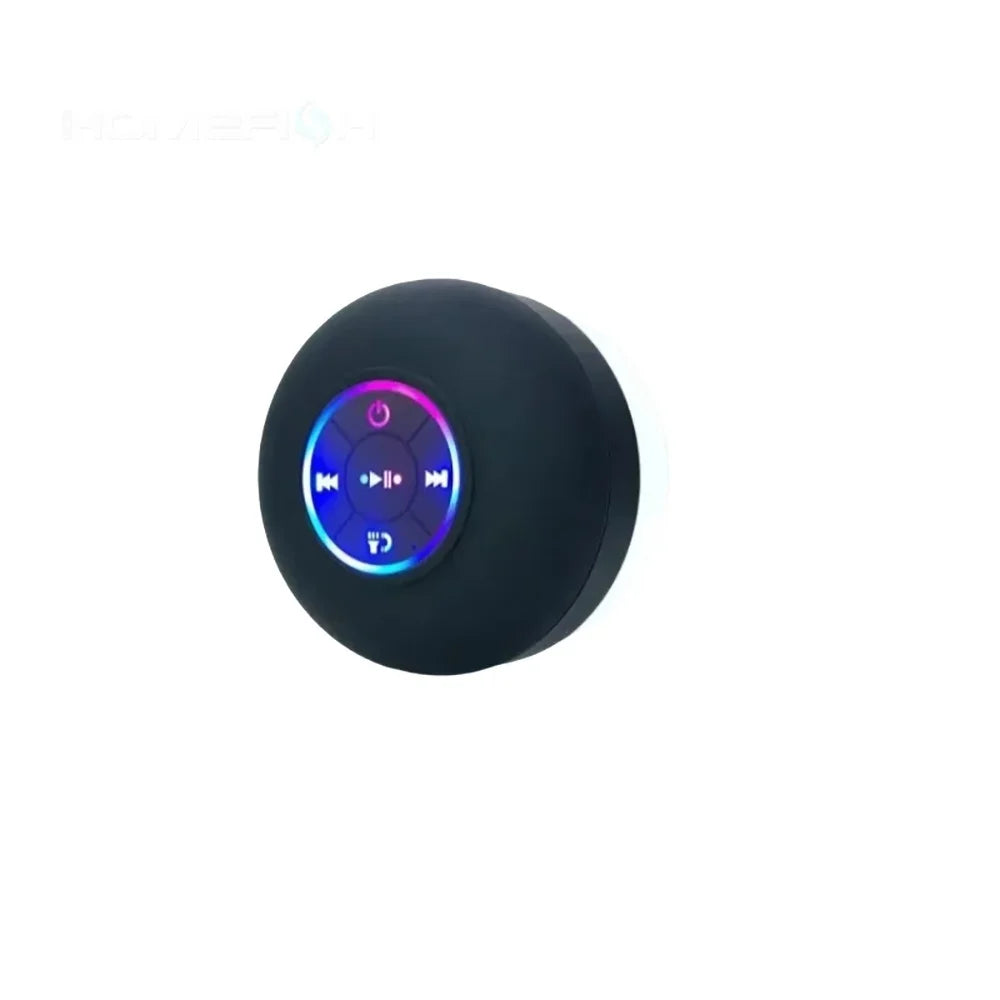 Bathroom Waterproof Speaker Wireless LED Bluetooth Speaker New Large Suction Cup Mini Portable Outdoor Sports Stereo Speaker