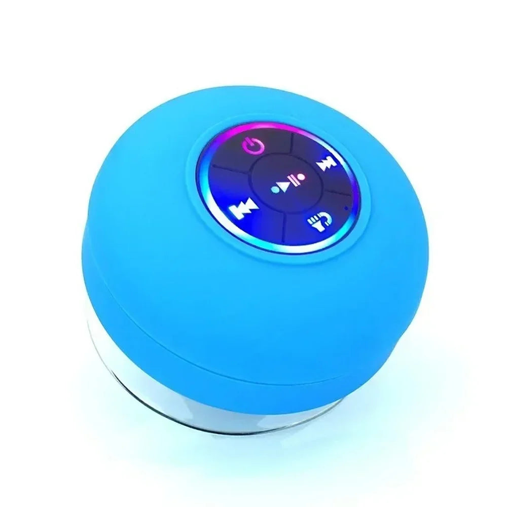 Bathroom Waterproof Speaker Wireless LED Bluetooth Speaker New Large Suction Cup Mini Portable Outdoor Sports Stereo Speaker