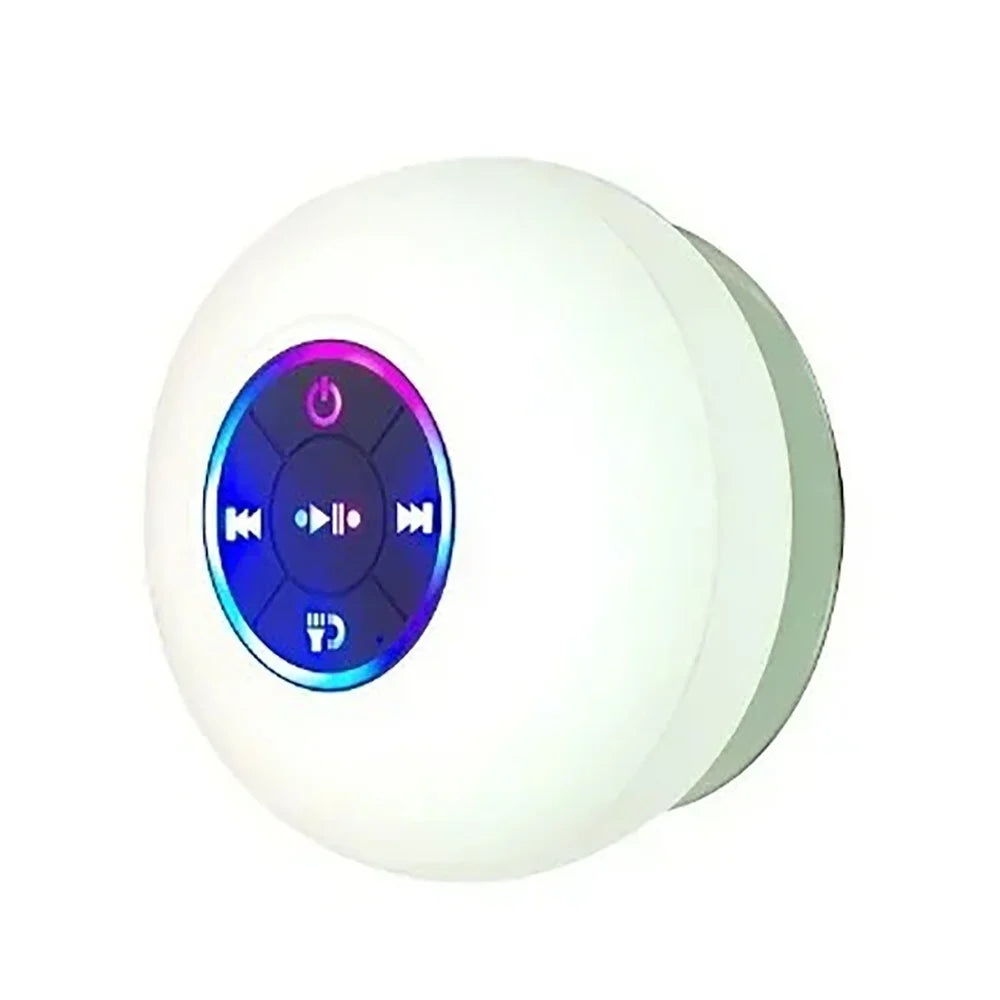 Bathroom Waterproof Speaker Wireless LED Bluetooth Speaker New Large Suction Cup Mini Portable Outdoor Sports Stereo Speaker